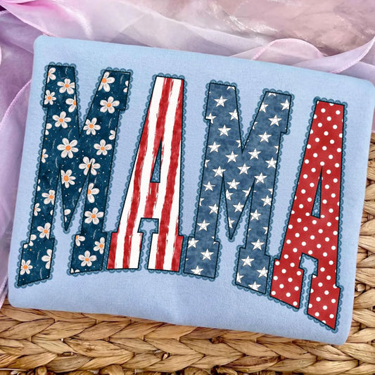 Mama July 4th DTF Transfer