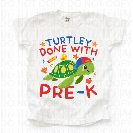 Turtley Done Boy Grade Level DTF Transfer