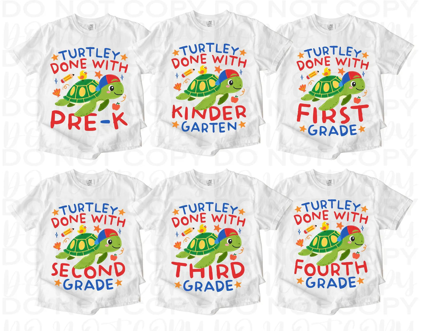 Turtley Done Boy Grade Level DTF Transfer