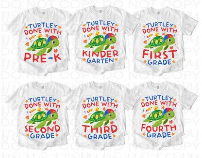 Turtley Done Boy Grade Level DTF Transfer