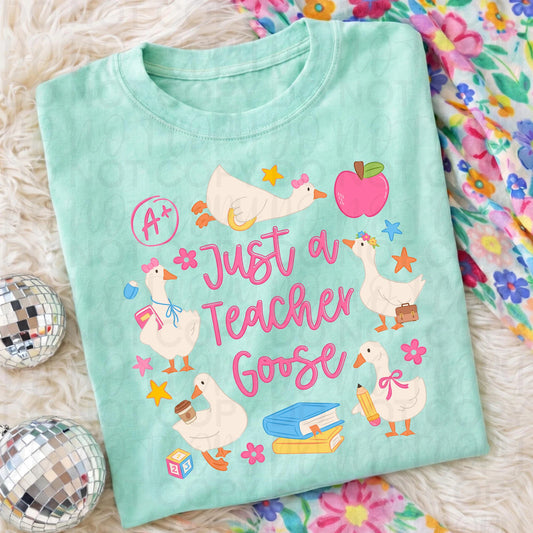 Just a Teacher Goose Occupation DTF Transfer