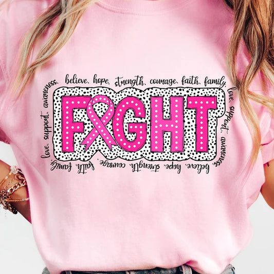 Fight Breast Cancer Awareness DTF Transfer