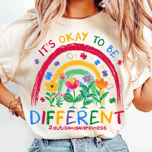 It's Okay to be Different Autism Awareness DTF Transfer