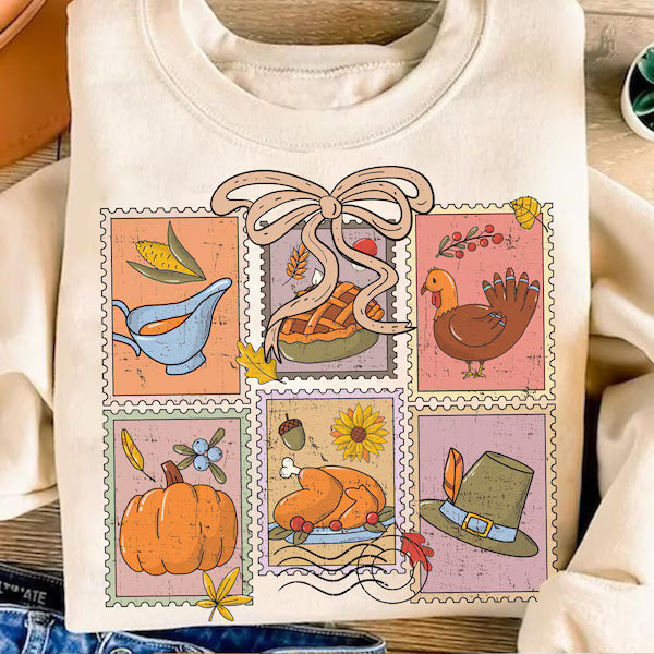 Thanksgiving Dinner Coquette DTF Print