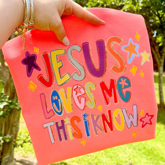 Jesus Loves Me Faith DTF Transfer