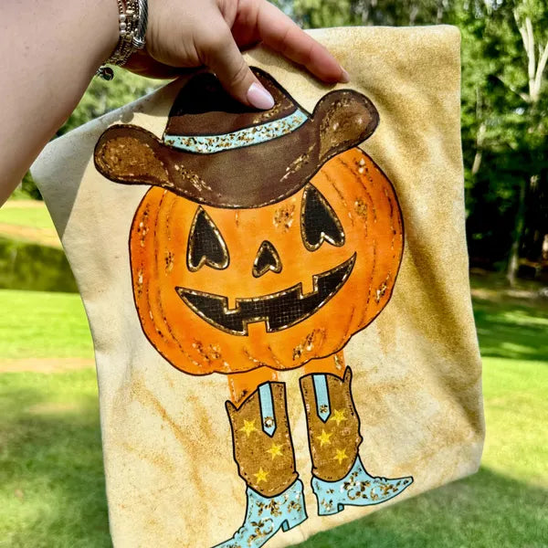 Pumpkin Cowboy DTF Transfer