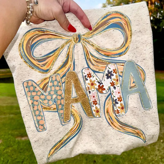 Mama Bow Fall DTF Transfer