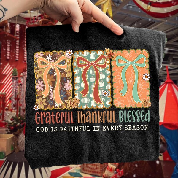 God Is Faithful in Every Season Fall Faith DTF Print