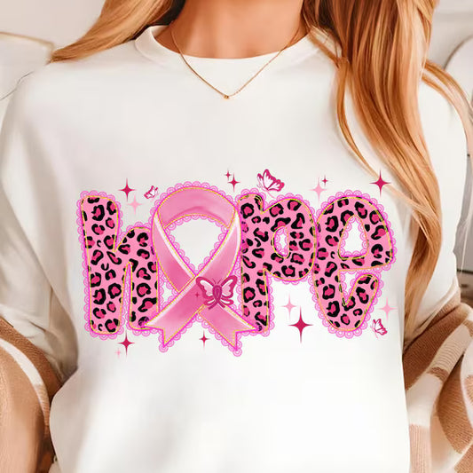 Hope Breast Cancer Awareness DTF Transfer