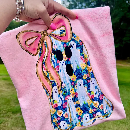 Floral Ghost Halloween DTF Transfer