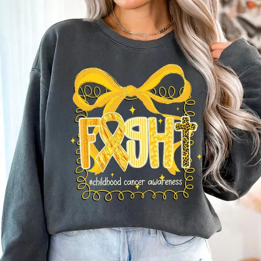 Fight Childhood Cancer Awareness DTF Transfer