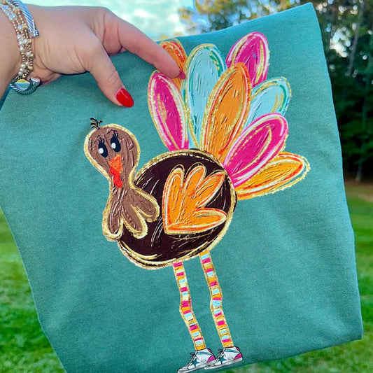 Turkey Thanksgiving DTF Transfer