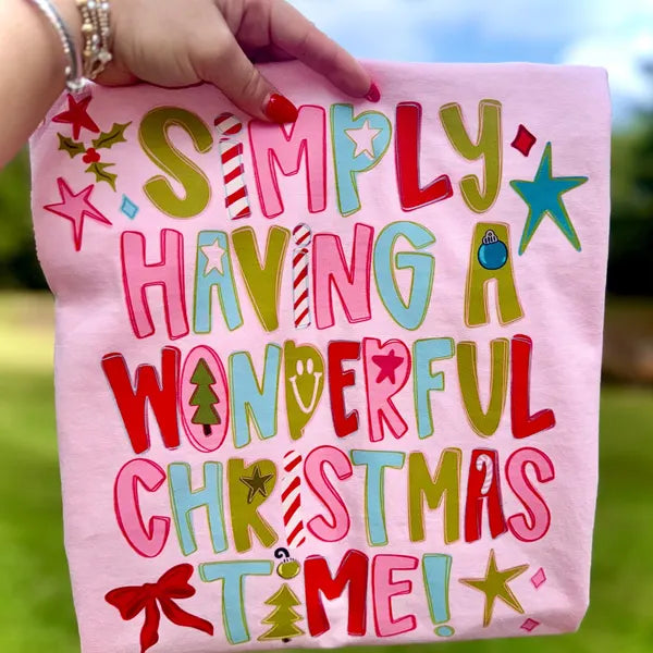 Wonderful Christmas Time Christmas DTF Transfer
