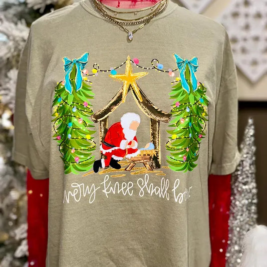 Every Knee Shall Bow Christmas DTF Transfer