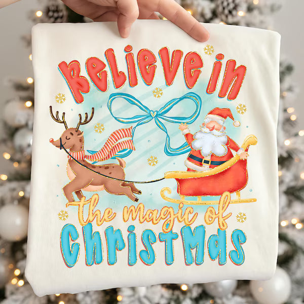 Believe in the Magic of Christmas Christmas DTF Transfer