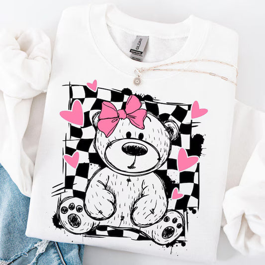 Love Bear Valentine's DTF Print