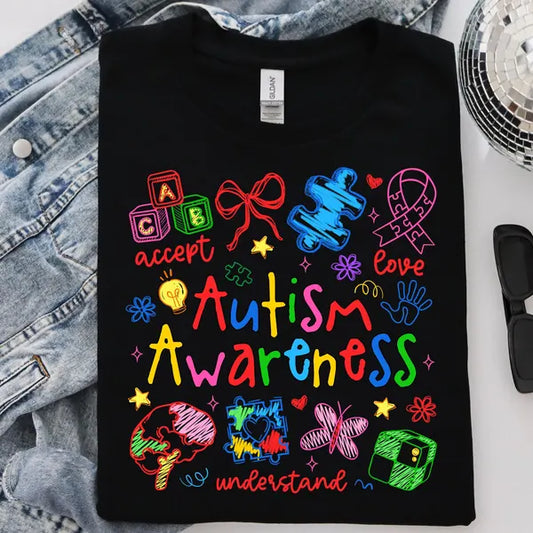 Autism Accept Love Understand Awareness DTF Transfer