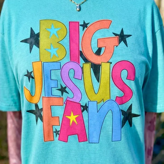 Big Jesus Fan Faith DTF Transfer