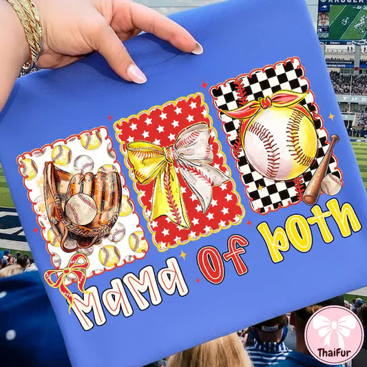 Mama of Both Sports DTF Transfer
