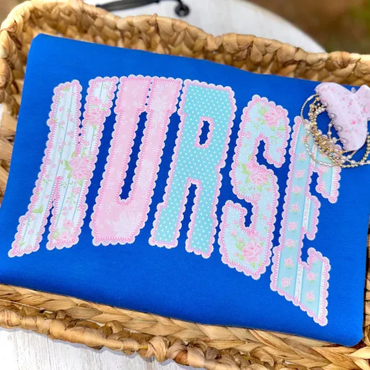 Floral Nurse Occupation DTF Transfer