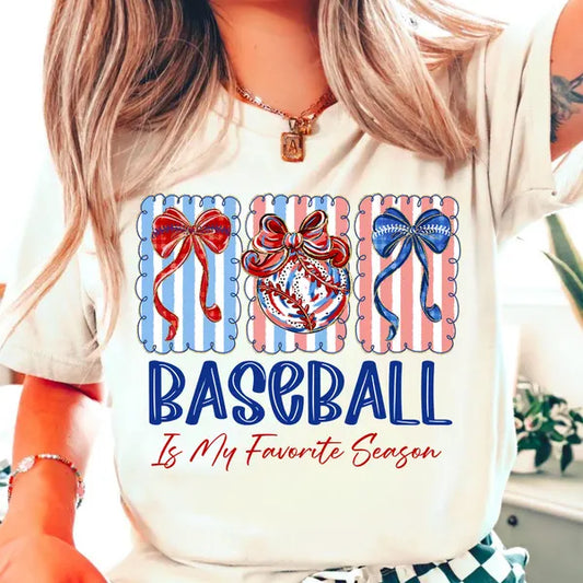 Baseball is My Favorite Season Sports DTF Transfer