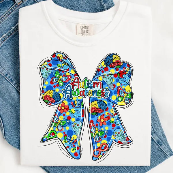 Autism Bow Awareness DTF Transfer
