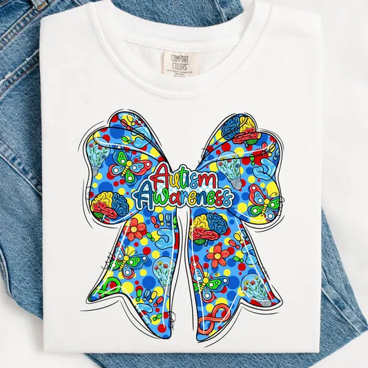 Autism Bow Awareness DTF Transfer