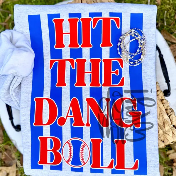 Hit the Dang Ball Baseball DTF Transfer