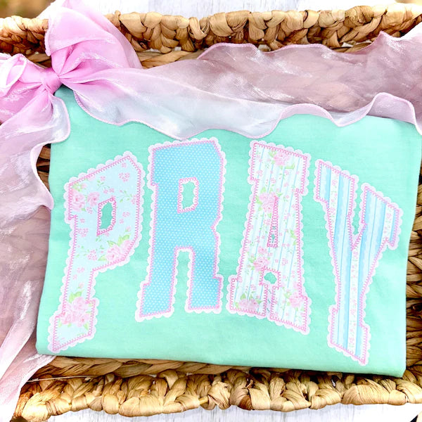 Pray Patchwork Faith DTF Transfer