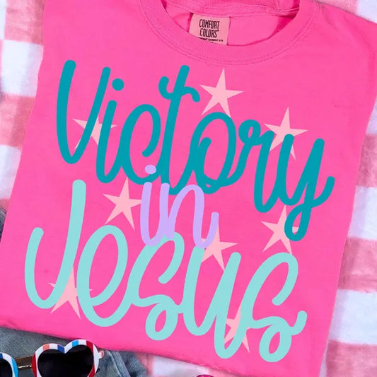 Victory in Jesus Faith DTF Print
