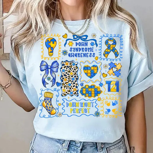 Down Syndrome Awareness Doodle DTF Transfer
