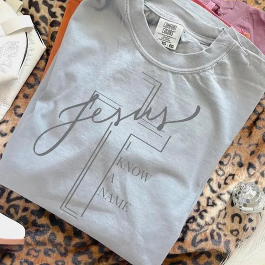 Jesus I Know a Name Faith DTF Print