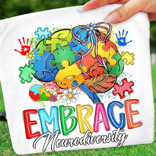 Embrace Neurodiversity Autism Awareness DTF Transfer