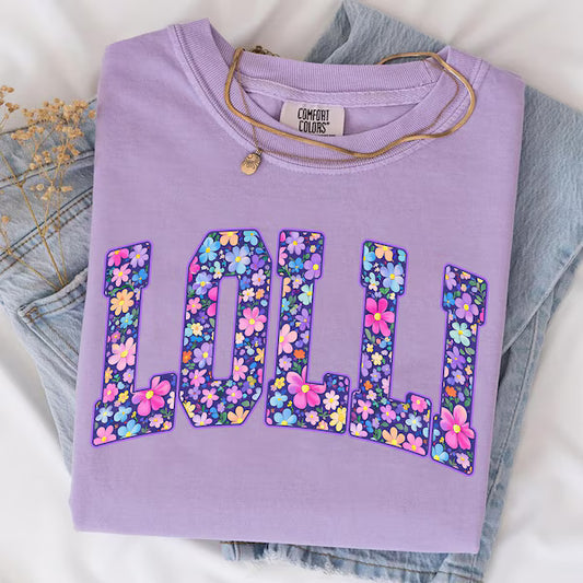 Spring Floral Lolli Title DTF Transfer