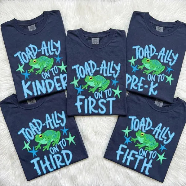 Toad-ally On to Boy Grade Level School DTF Transfer