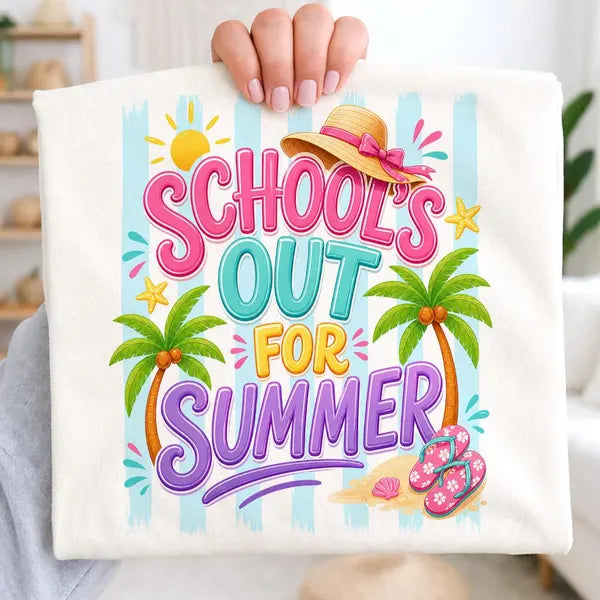 School's Out for Summer School DTF Print