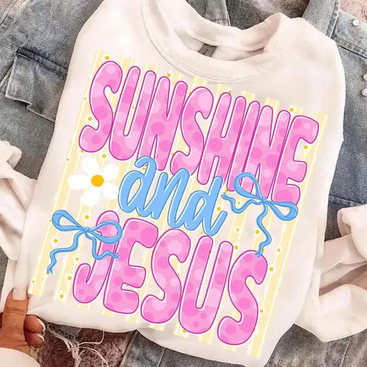 Sunshine and Jesus Faith DTF Transfer