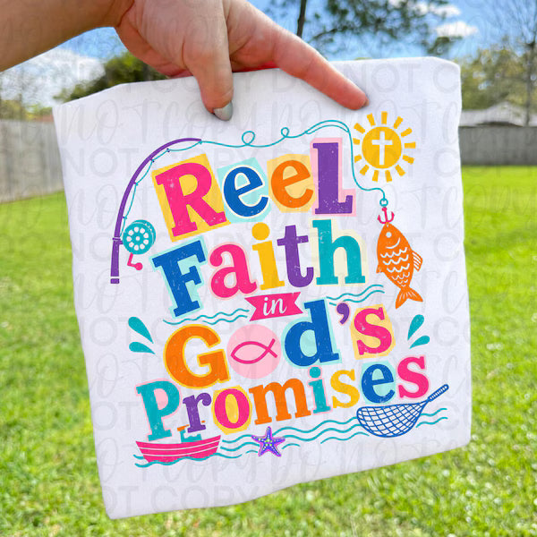 Reel Faith in God's Promises Faith DTF Print