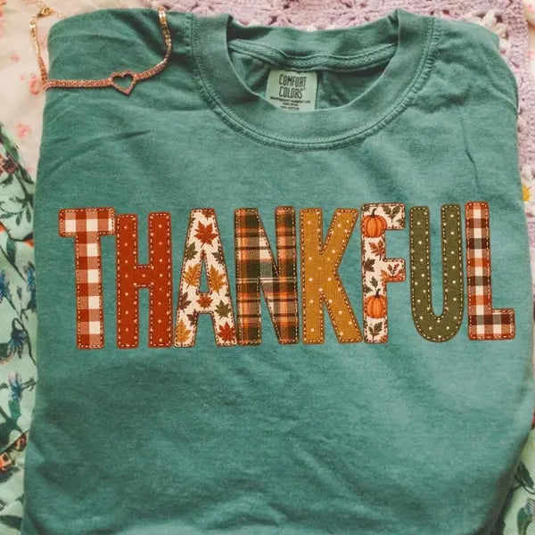 Thankful Fall Thanksgiving DTF Print