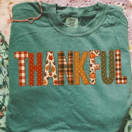 Thankful Fall Thanksgiving DTF Print
