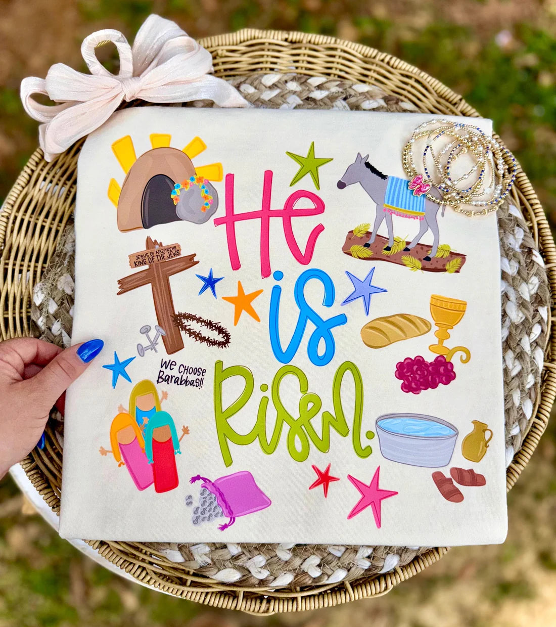 He Is Risen Easter Faith DTF Transfer