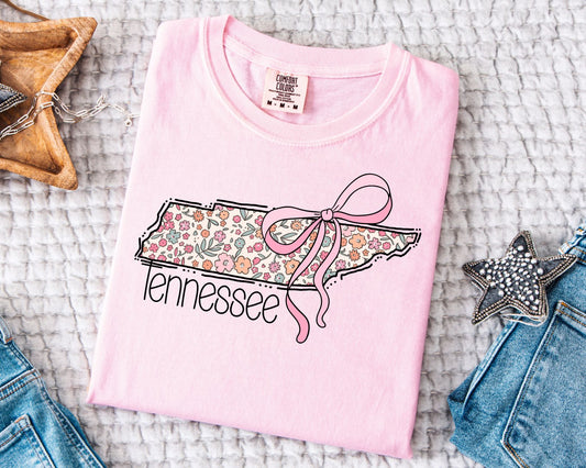 Pink Floral State DTF Transfer